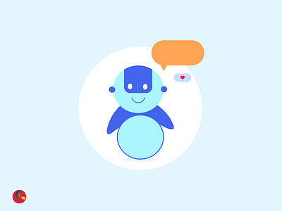 The Bot branding chatbot illustration art illustrator logo