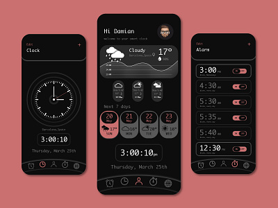 clock app design