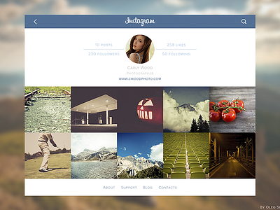 Instagram redesign flat instagram new photography redesign ui ux web web design