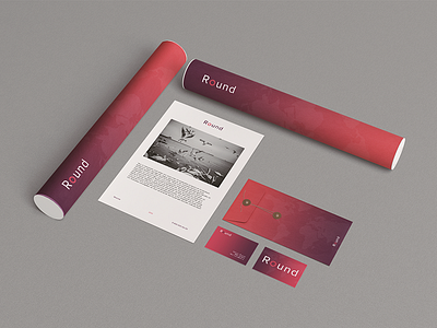 Roundshot branding card colorful corporate corporate style identity logo