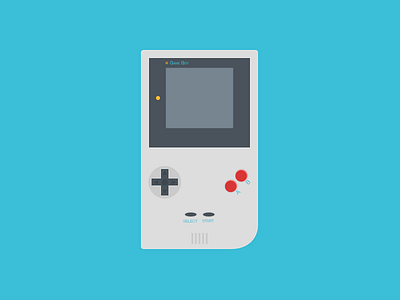 game boy clean flat game game boy illustration