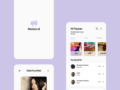 Musico.id mobileapp musicapp musik uidesign uiux uxdesign