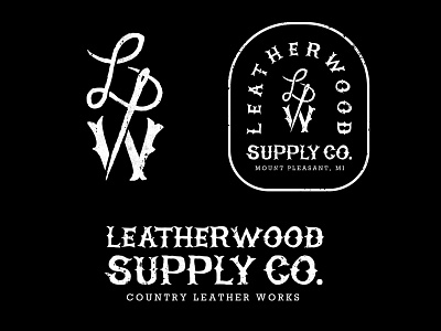 Leatherwood Supply Co. Brandind brand and identity brand design brand designer branding design etsy shop graphicdesign handlettering icon illustrator logo logo design logo designer vector