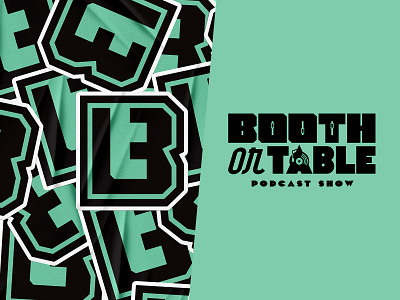 Booth or Table Logo Design brand designer design graphicdesign logo logodesign podcast podcasting