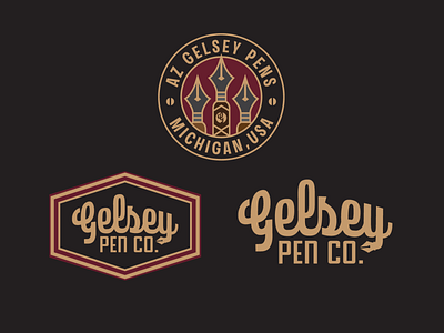 Gelsey Pen Co. Branding brand and identity brand designer branding design graphicdesign logo logo design