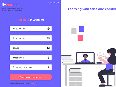 E learning sign up