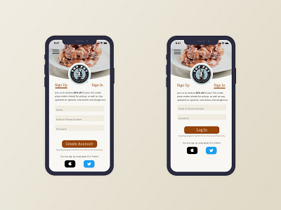 Daily UI 001: Sign Up Form adobe xd daily ui phone app ui patterns uidesign