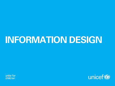 UNICEF: Information Design bar chart icon design information design line graphic maps pie chart