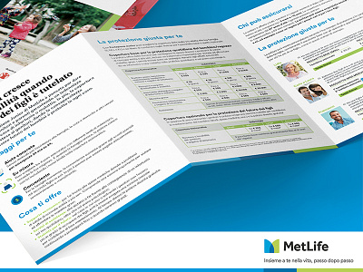 MetLife Italia | Rebranding advertise brand brochure btl corporate folder identity insurance rebranding restyling