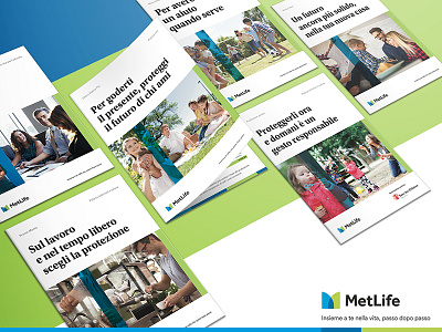 MetLife Italia | Rebranding advertise brand brochure btl corporate folder identity insurance rebranding restyling