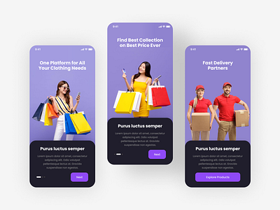 E-Commerce App animation branding dashboard screen design e commerce ecommerce graphic design homepage illustration logo ui