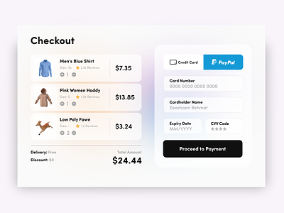 DailyUI Challenge 002 - Credit Card Checkout