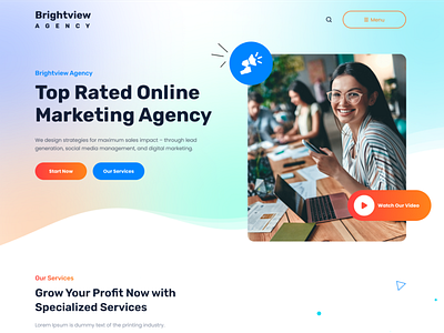 Digital Marketing Agency - Landing Page Banner