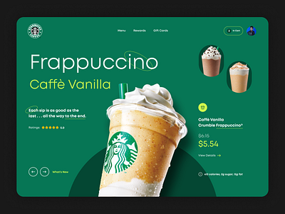 Starbucks Coffee - Landing Banner Concept Light