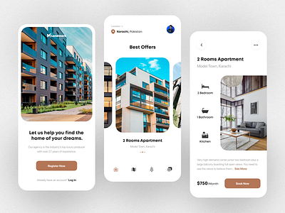 Real Estate - Mobile App Design