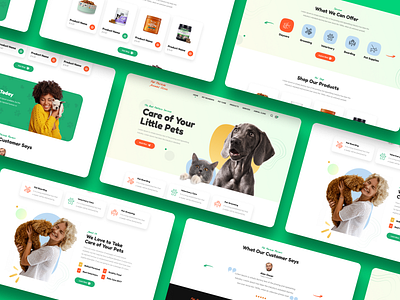 Pet Care & Pet Shop - Landing Page Concept