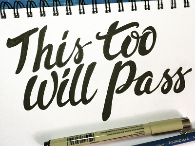 My current motto… handlettering lettering typography