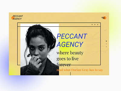 Peccant Agency - Landing Page landing page ui ux web design web designer