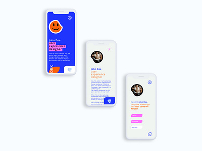 Portfolio site - mobile mockup