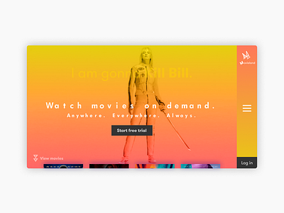 Fake movie streaming site, pt. 2. movies ui design web design