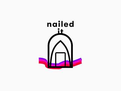 Nail salon logo. graphic design logo logo design nail salon pun