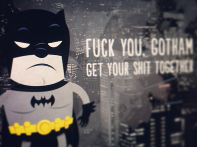Sunday Batman batman city gotham illustration illustrator