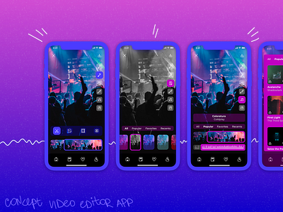 Video editor app concept