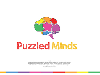 Puzzle Minds | kids logo design