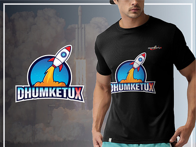 Logo & tshirt design black tshirt branding rocket launch space logo space program space shuttle tshirtdesign