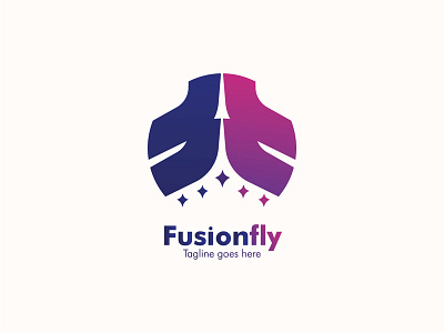 FusionFly logo business logo company logo