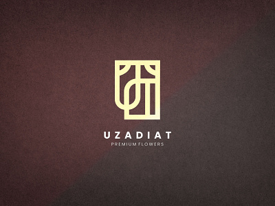 Uzadiat business corporate elegant flower logo flowers logo logo identity logotype monogram monogram logo no 1 peace quick simple vintage visual identity