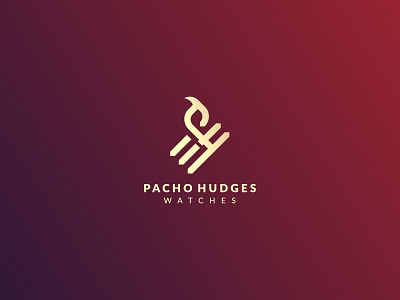 Pacho Hudges branding business logo flat graphics design illustration illustrator logo logo brand mark logo design branding logo designer logo maker logo mark minimal personal logo