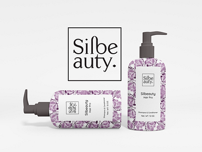 Hair shampoo package design design illustration