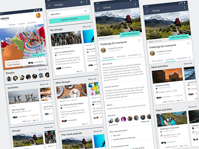 Social App design figma ui ux