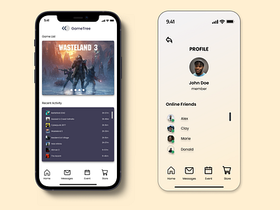 GameTree Mobile branding design figma game graphic design iphone mobile ui uiux