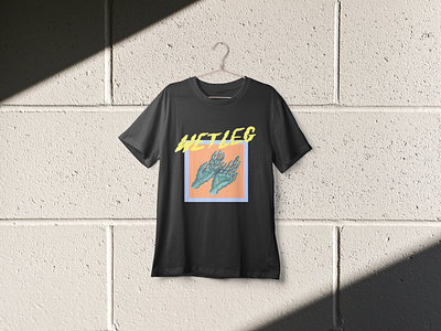 Wetleg T-shirt branding design figma graphic design music tee tshirt