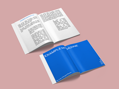 Example Magazine branding design figma graphic design magazine print