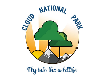 Logo design cloud logo logo designing nature trees wildlife