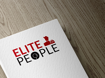 Elite People Logo Design brand branding clean color concept creative design flat glossy icon identity illustration illustrator logo minimal mockup paper simple typography vector