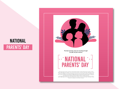 Modern National parents' day background design free vector