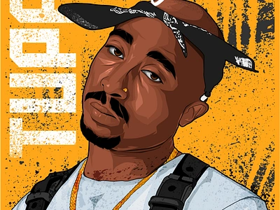 2pac 2pac digital art digital illustration illustration rapper tupac