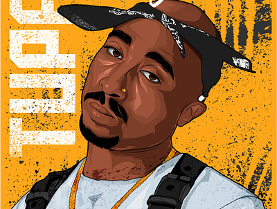 2pac 2pac digital art digital illustration illustration rapper tupac