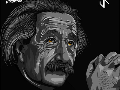 Albert Einstein albert einstein digital art illustration vector art vector illustration