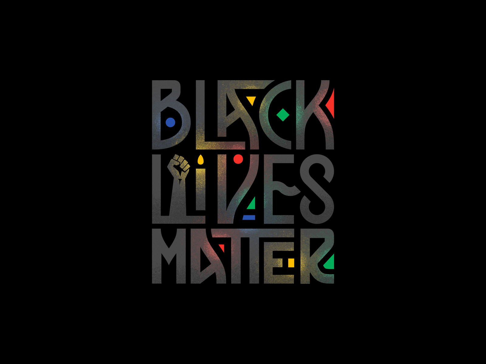 Today, tomorrow, and every day after that. black lives matter candles fist flicker typography vector