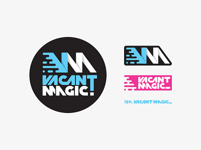 Vacant Magic Logo and Marks blog cassette custom typography indie logo magic marks music psychedelic vacant vector
