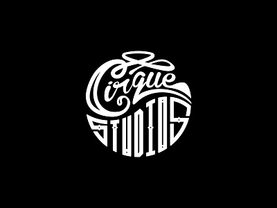 Cirque Studios Logo dance hand drawn hand lettering icon lettering logo studio typography vector