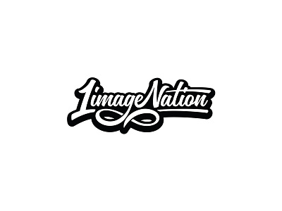 1imageNation Logo cursive lettering logo type typography