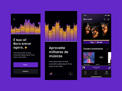 Mupy Music - Mobile UI app design graphic design ui ux