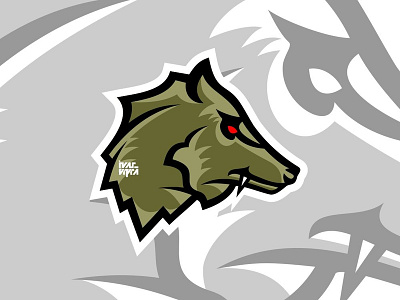 Right Side Wolf Logo