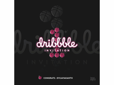 Dribbble Invitation Des18 drafted dribbble invitation dribbble invite dribbble invites illustration invitation simple motion symbol vector